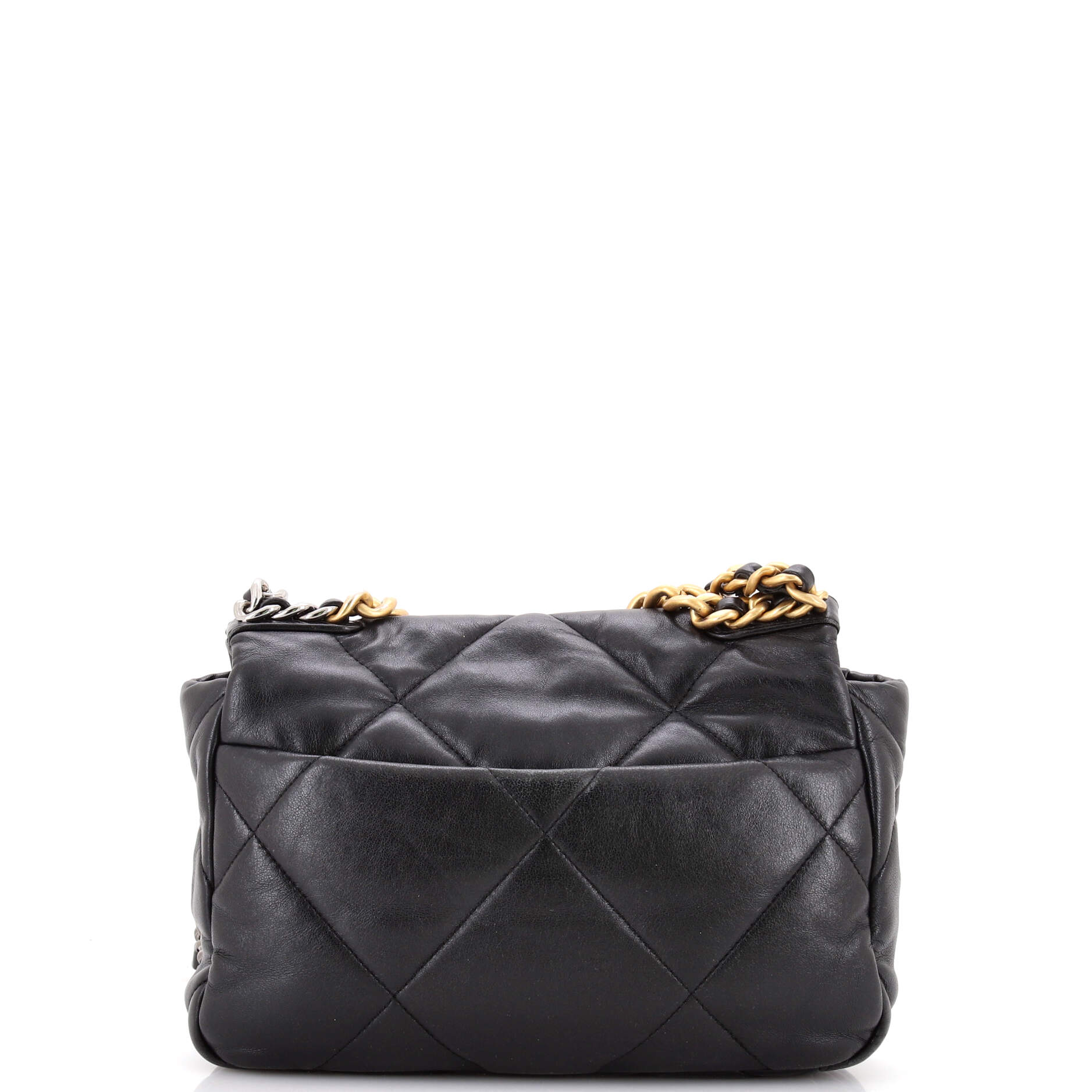 19 Flap Bag Quilted Leather Medium