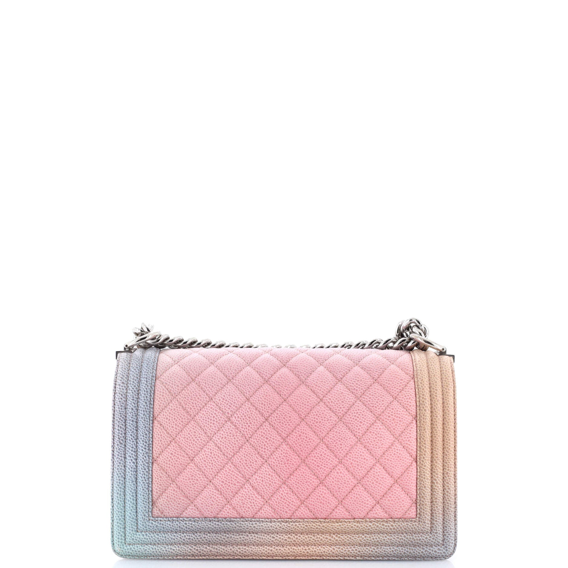 Rainbow Boy Flap Bag Quilted Painted Caviar Old Medium