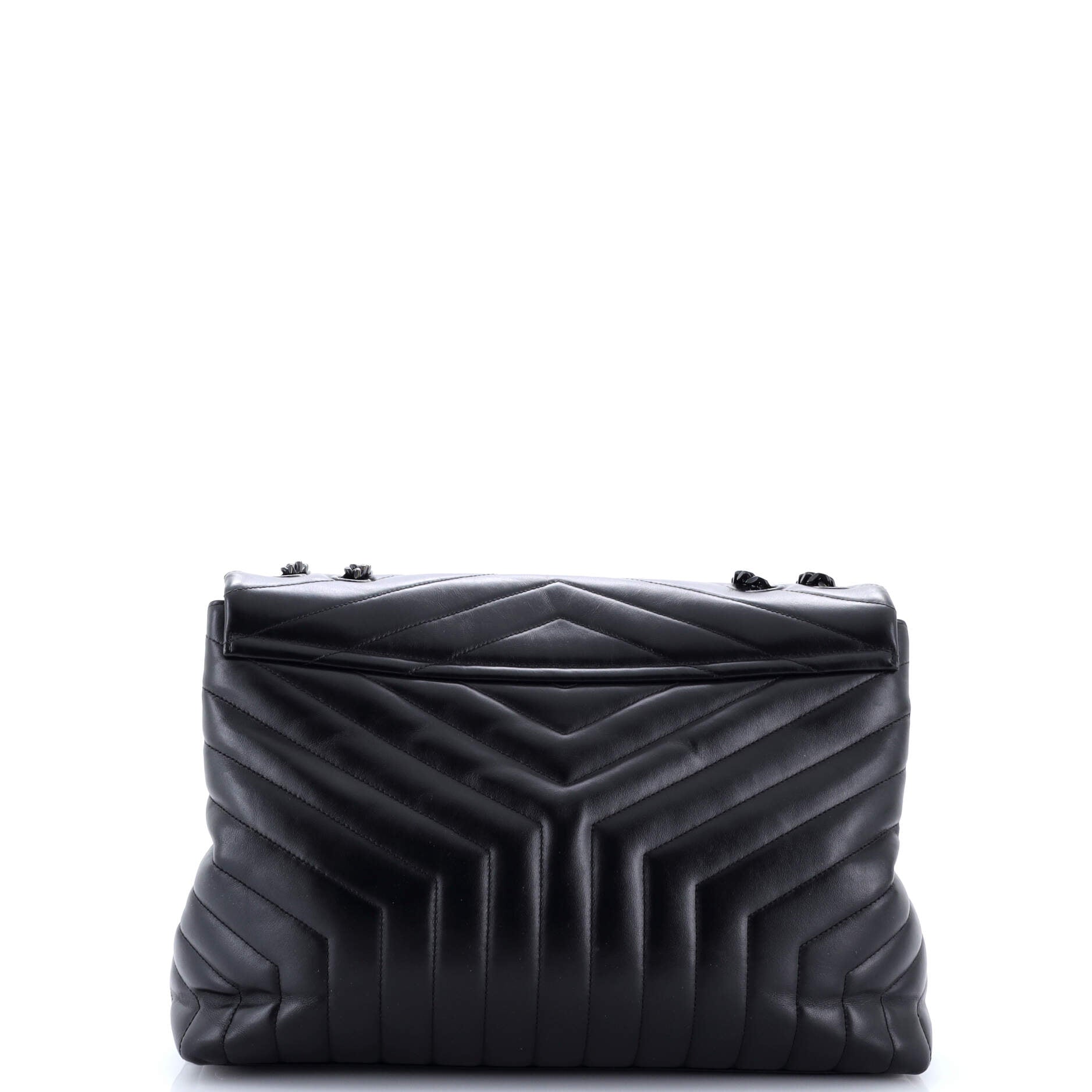 Loulou Shoulder Bag Matelasse Chevron Leather Large