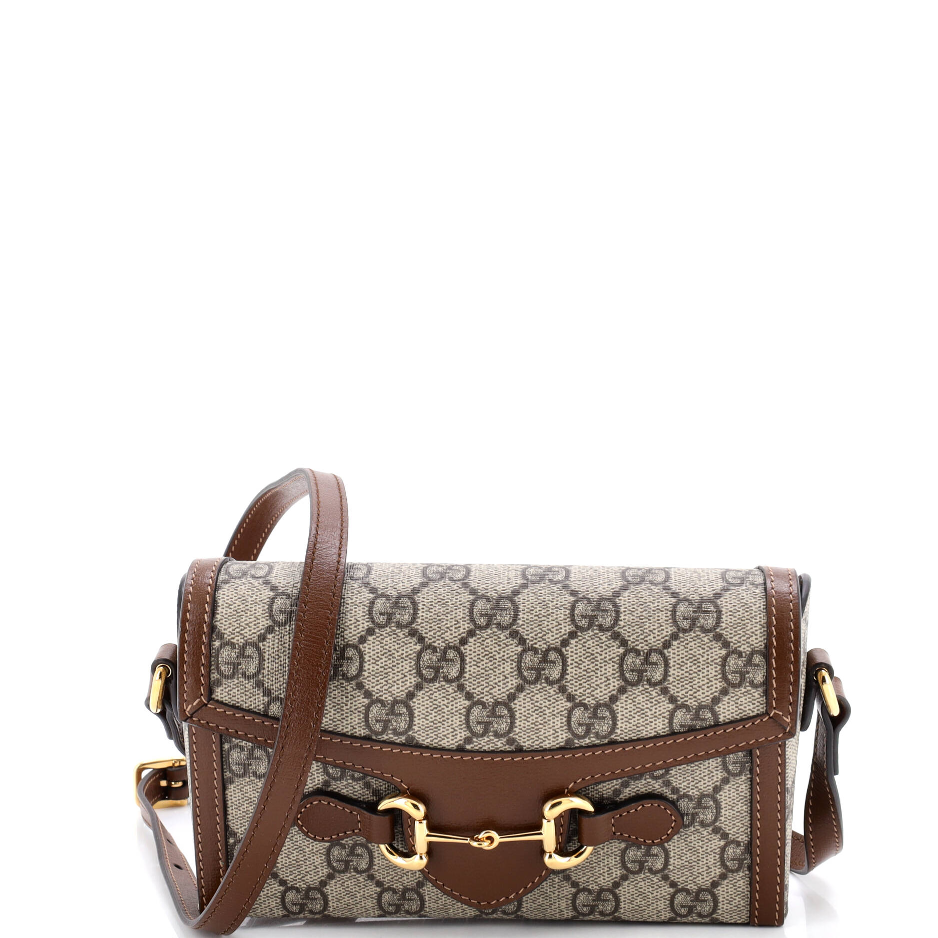 Horsebit 1955 Flap Crossbody Bag GG Coated Canvas Mini
