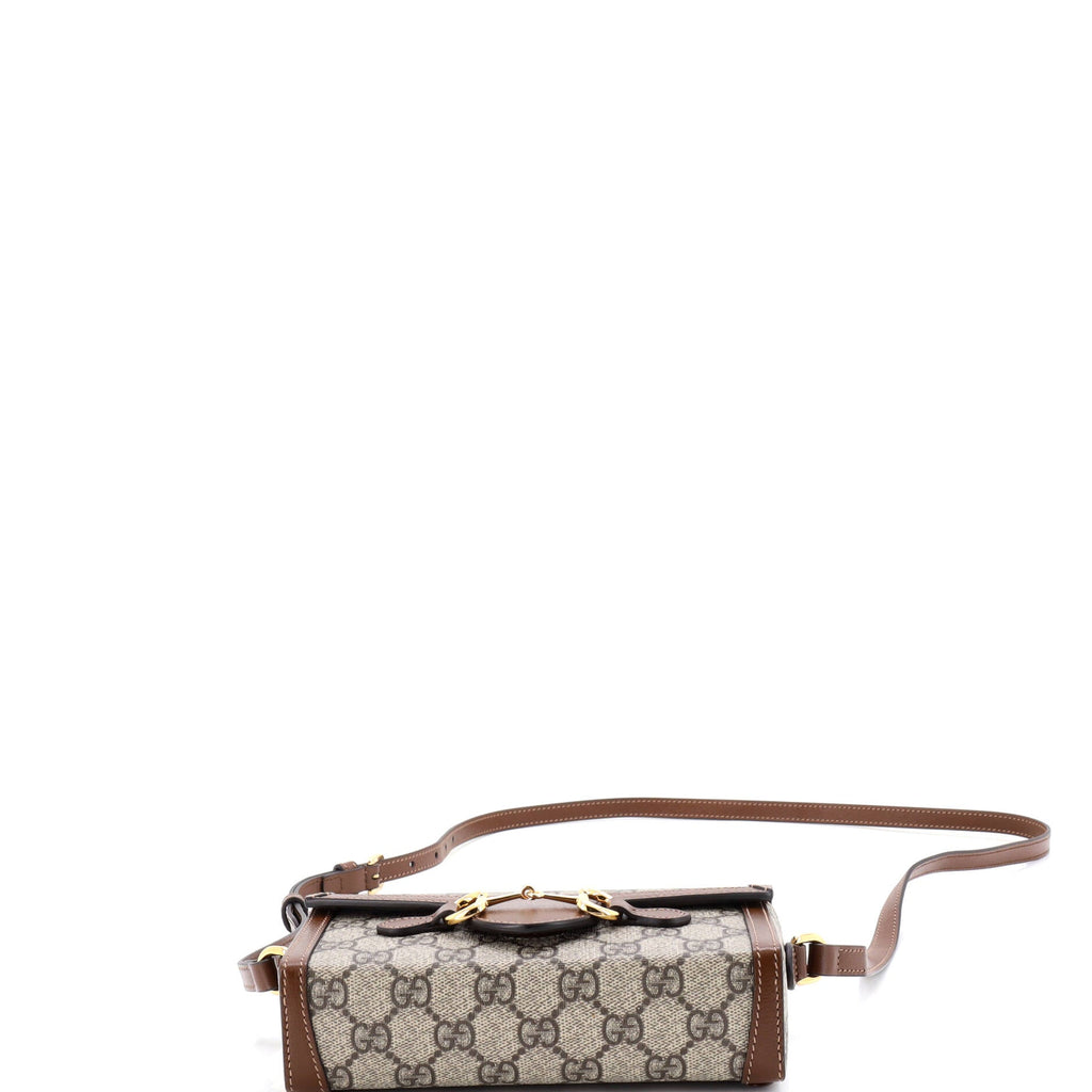 Horsebit 1955 Flap Crossbody Bag GG Coated Canvas Mini