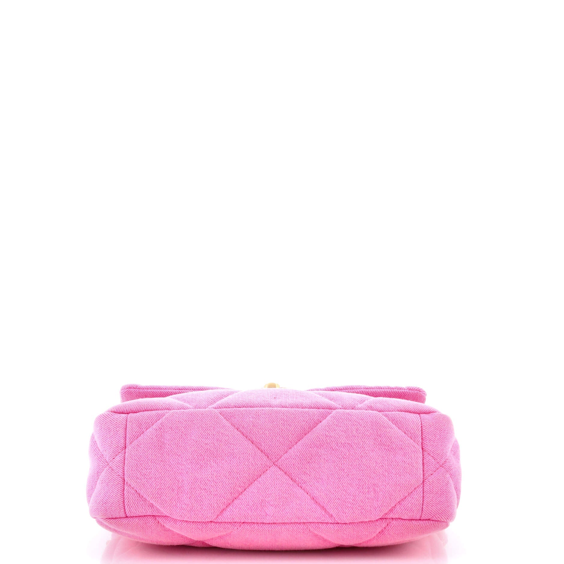 19 Flap Bag Quilted Denim Medium