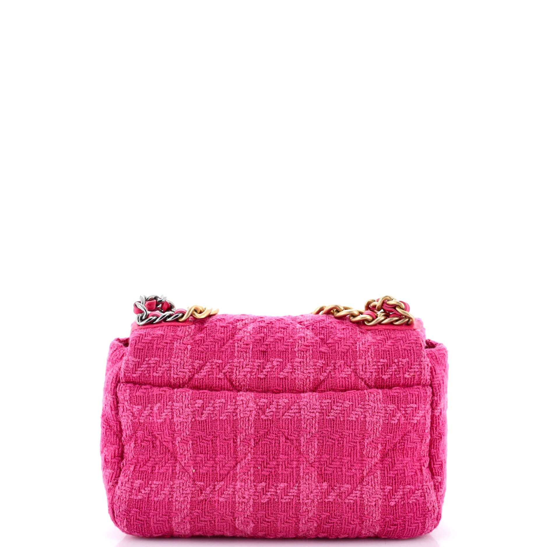 19 Flap Bag Quilted Tweed Medium