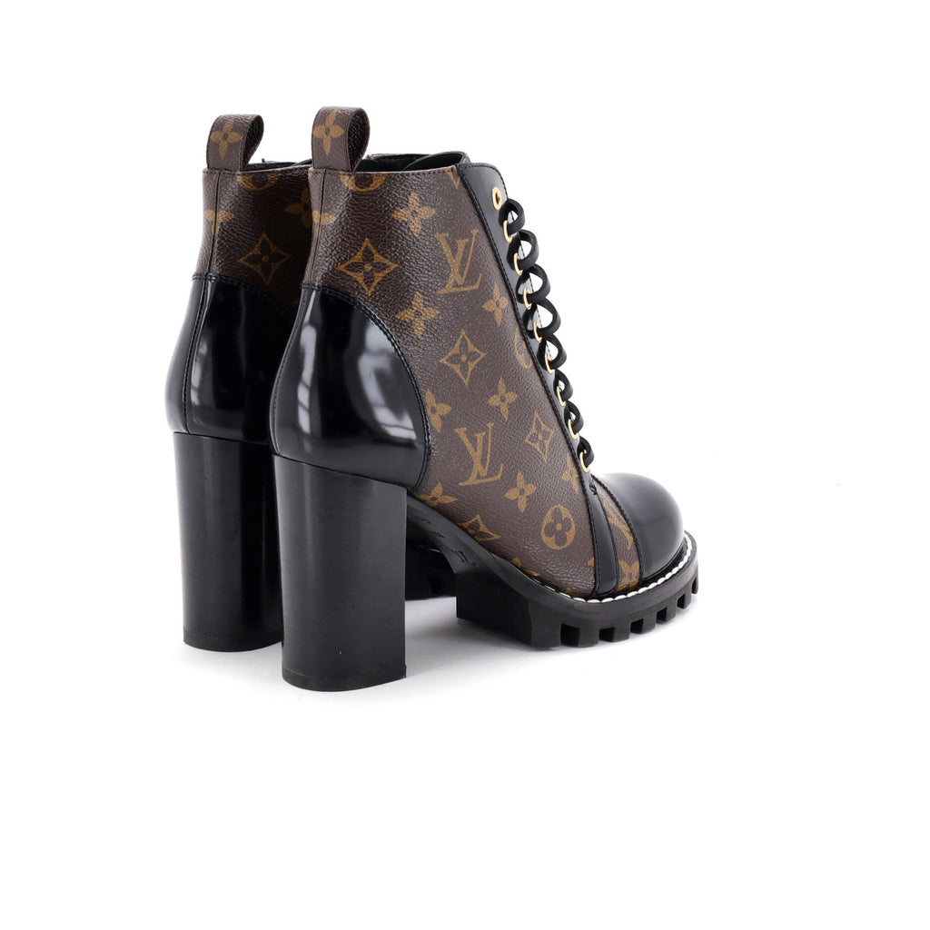 Women's Star Trail Ankle Boots Monogram Canvas with Patent