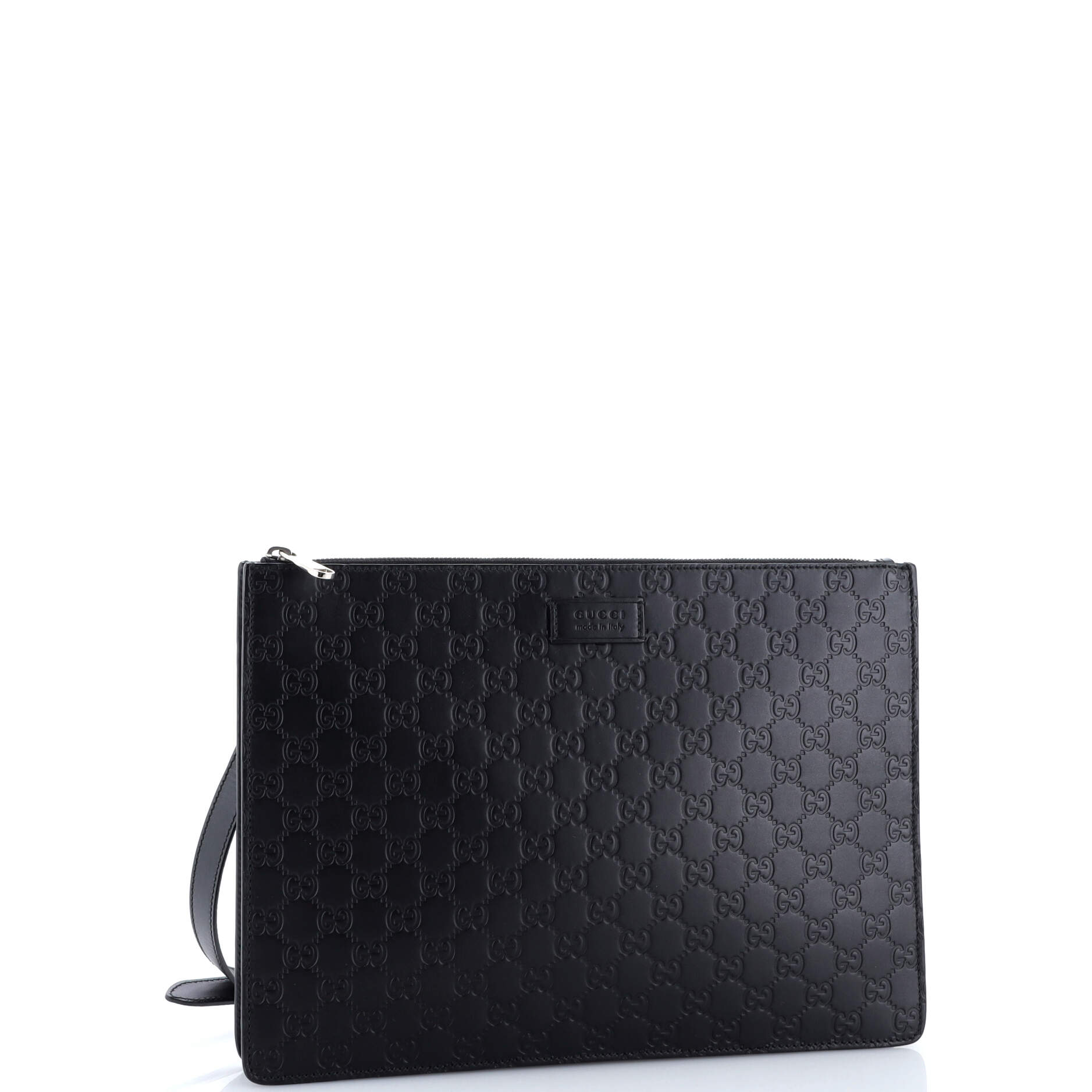 Zip Messenger Bag Guccissima Leather Large