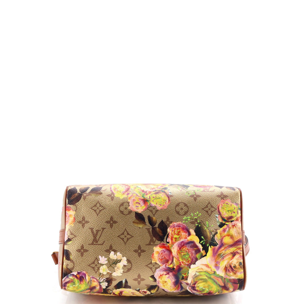 Speedy Bandouliere Bag Limited Edition Flowers Monogram Canvas 25