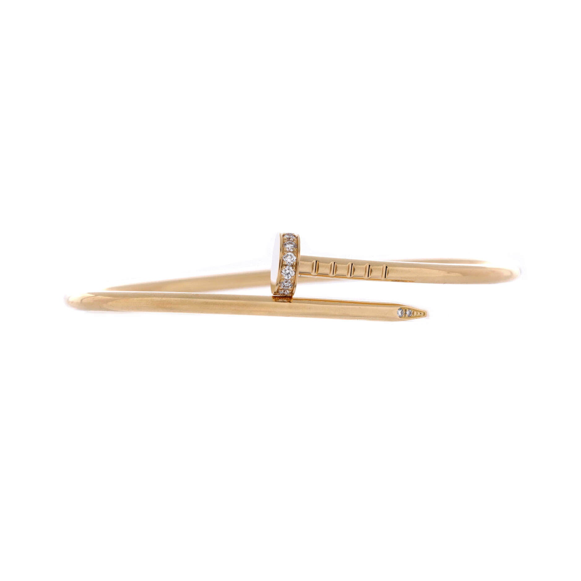 Juste un Clou Bracelet 18K Yellow Gold with Diamonds Small
