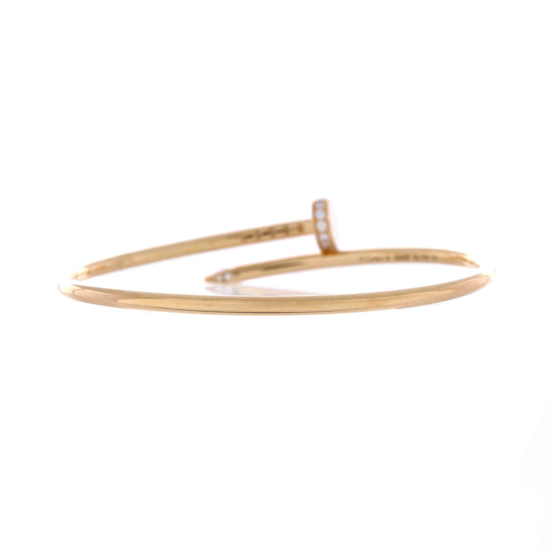 Juste un Clou Bracelet 18K Yellow Gold with Diamonds Small