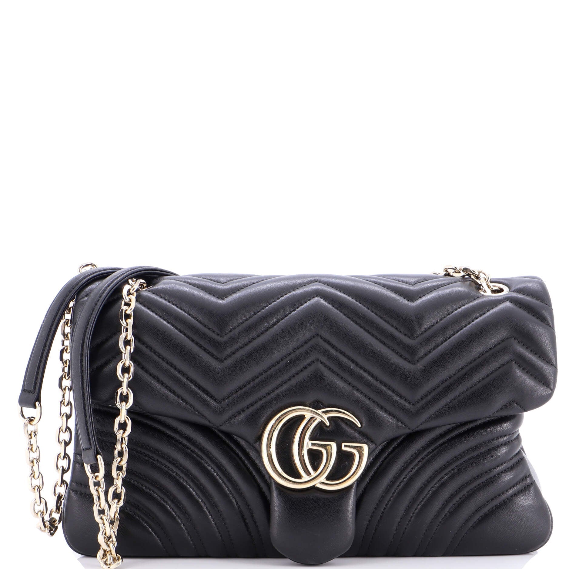GG Marmont Flap Bag Matelasse Leather Medium