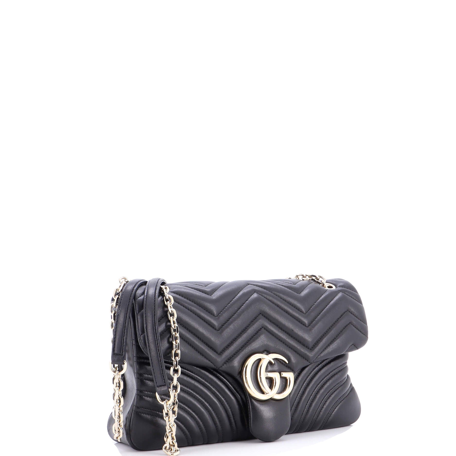 GG Marmont Flap Bag Matelasse Leather Medium
