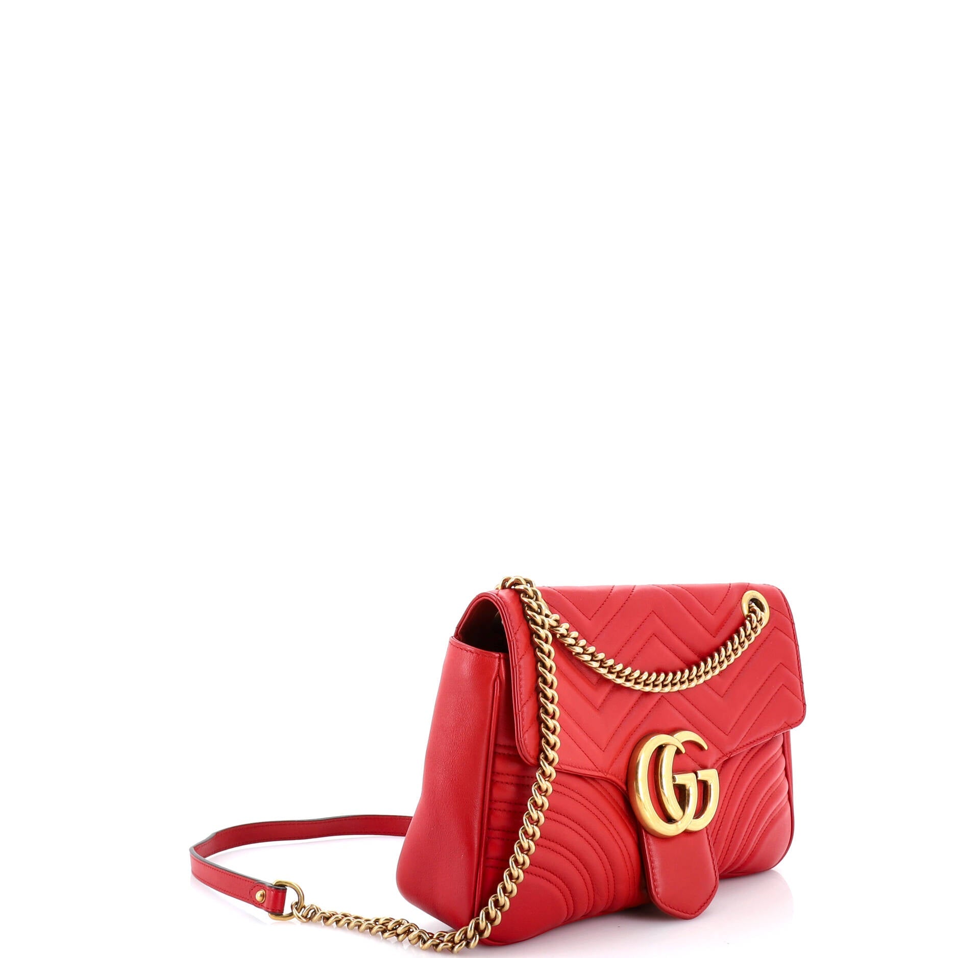 GG Marmont Flap Bag Matelasse Leather Medium