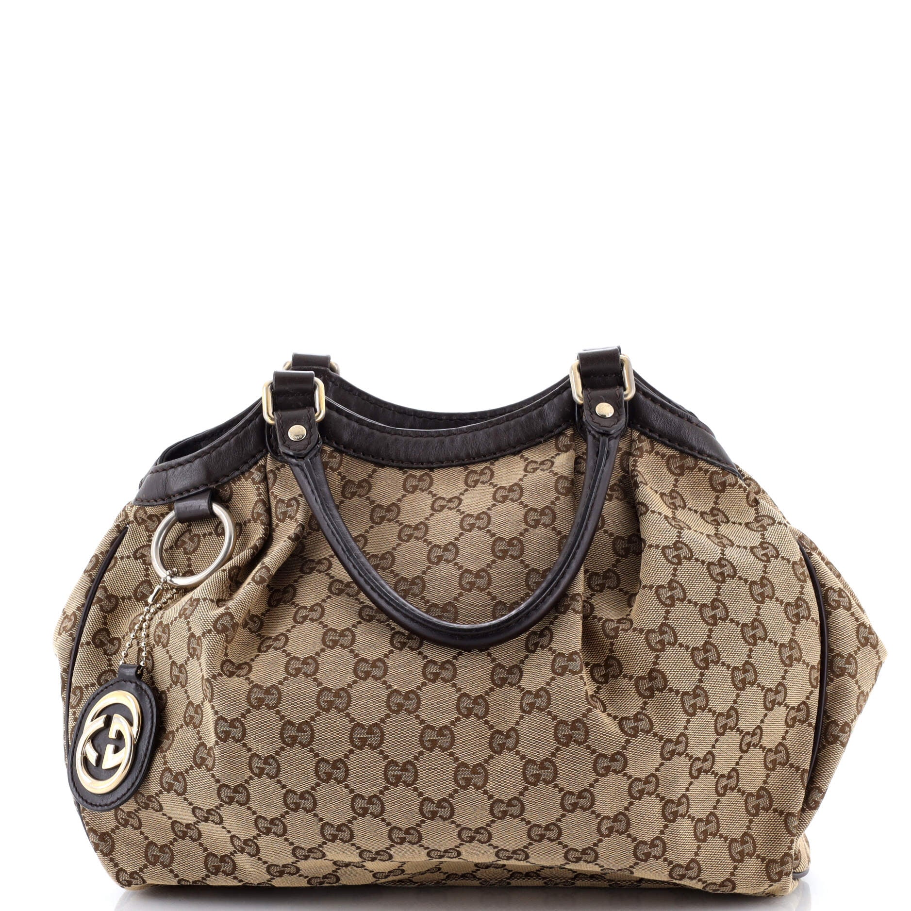 Sukey Tote GG Canvas with Leather Medium