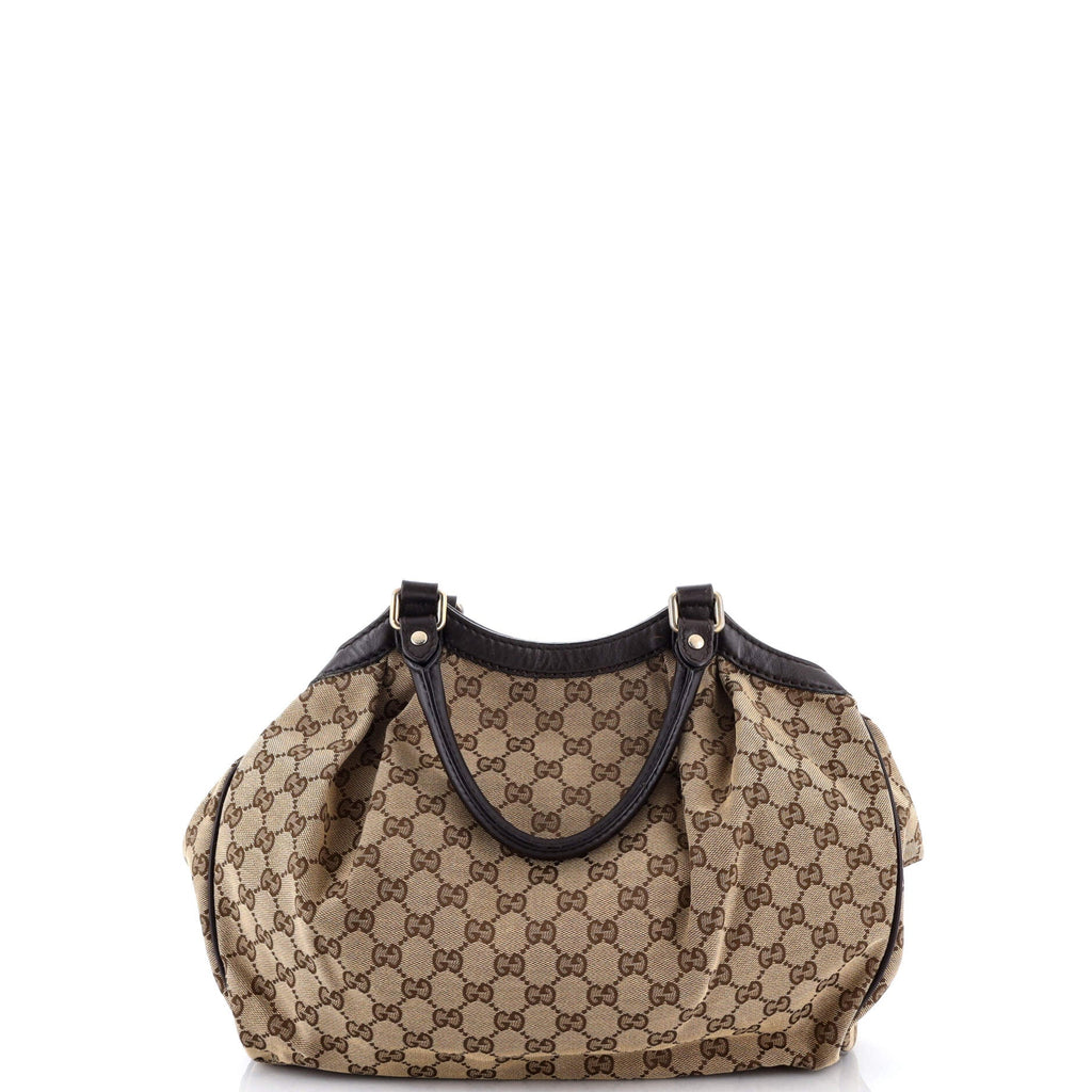 Sukey Tote GG Canvas with Leather Medium