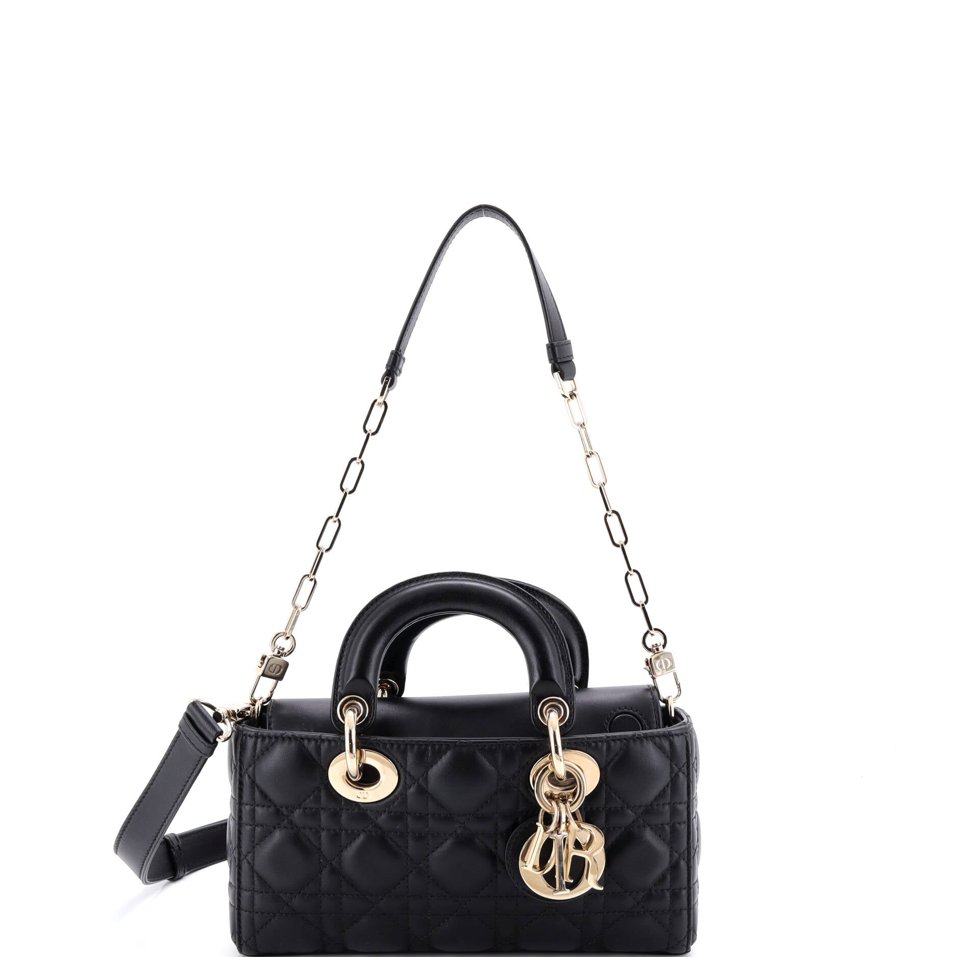 Lady D-Joy Bag Cannage Quilt Lambskin Small
