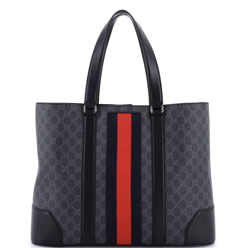 Web Open Tote GG Coated Canvas Large