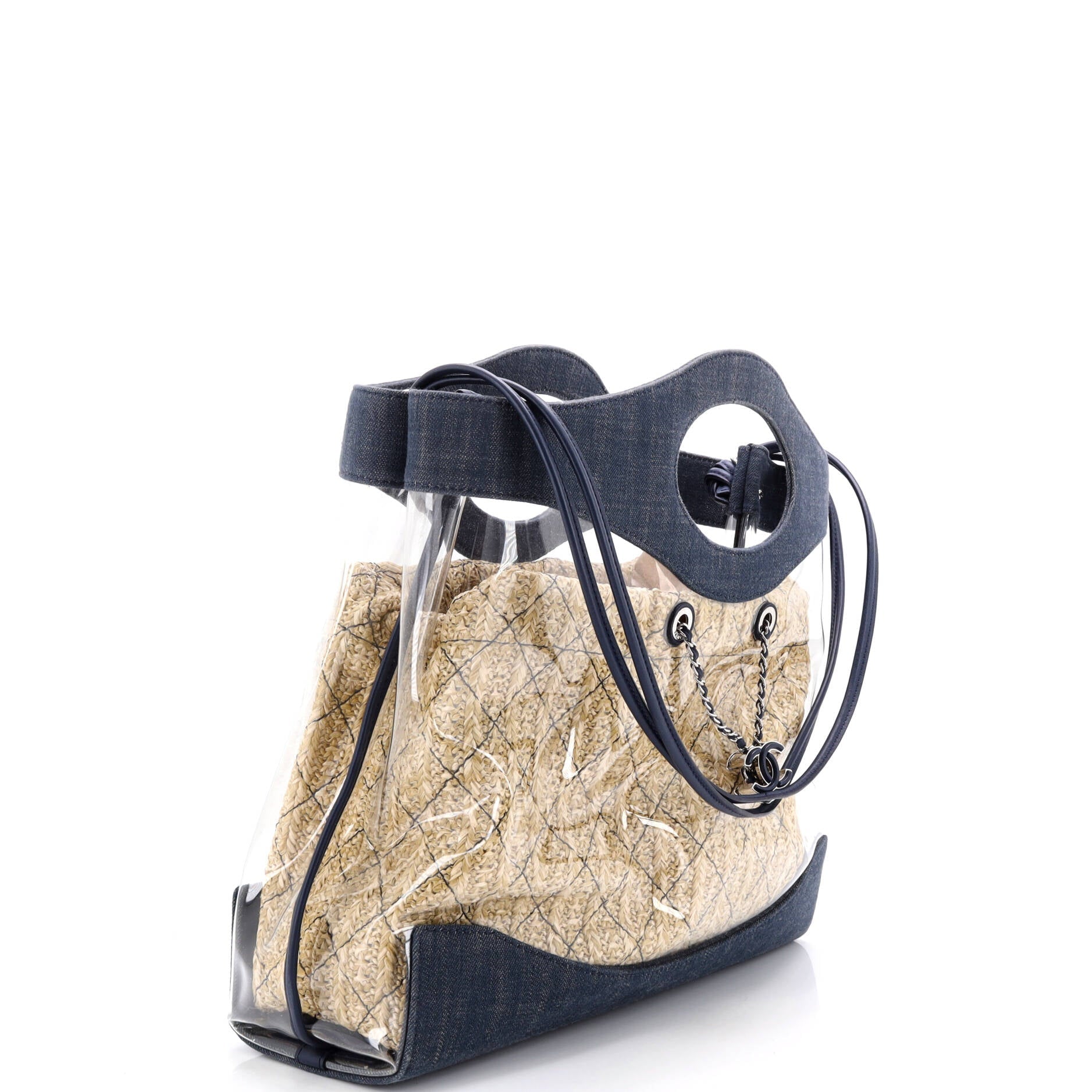 31 Shopping Bag PVC and Denim Large