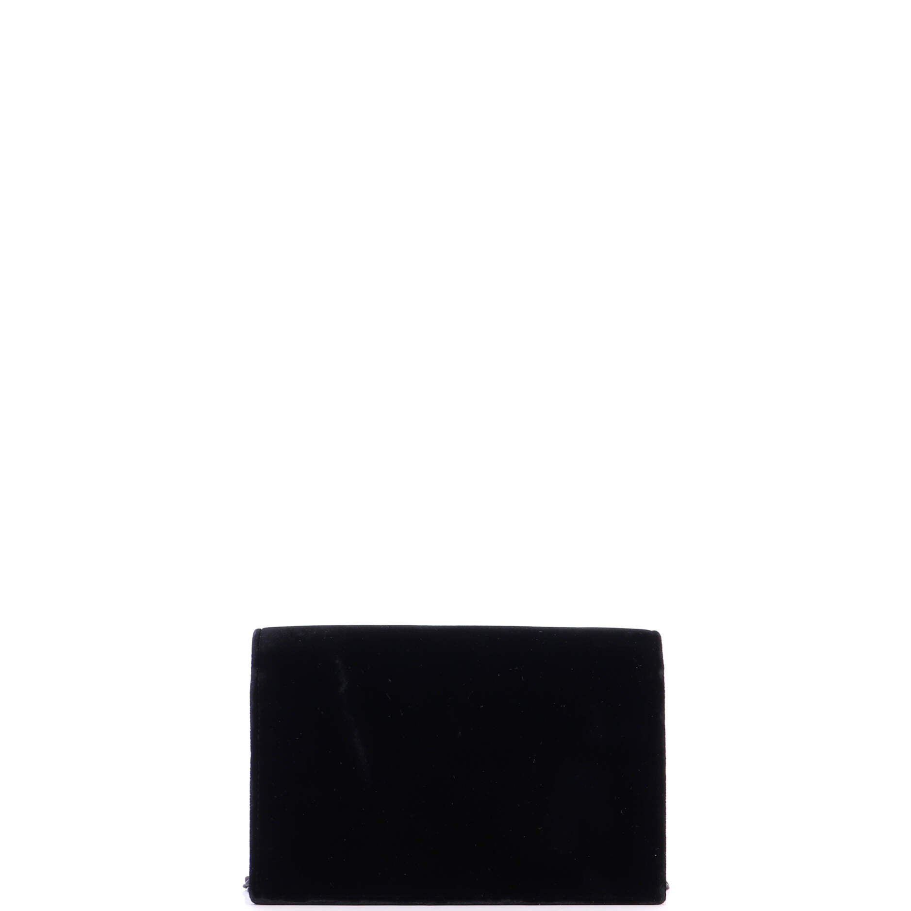 Classic Monogram Tassel Chain Wallet Velvet