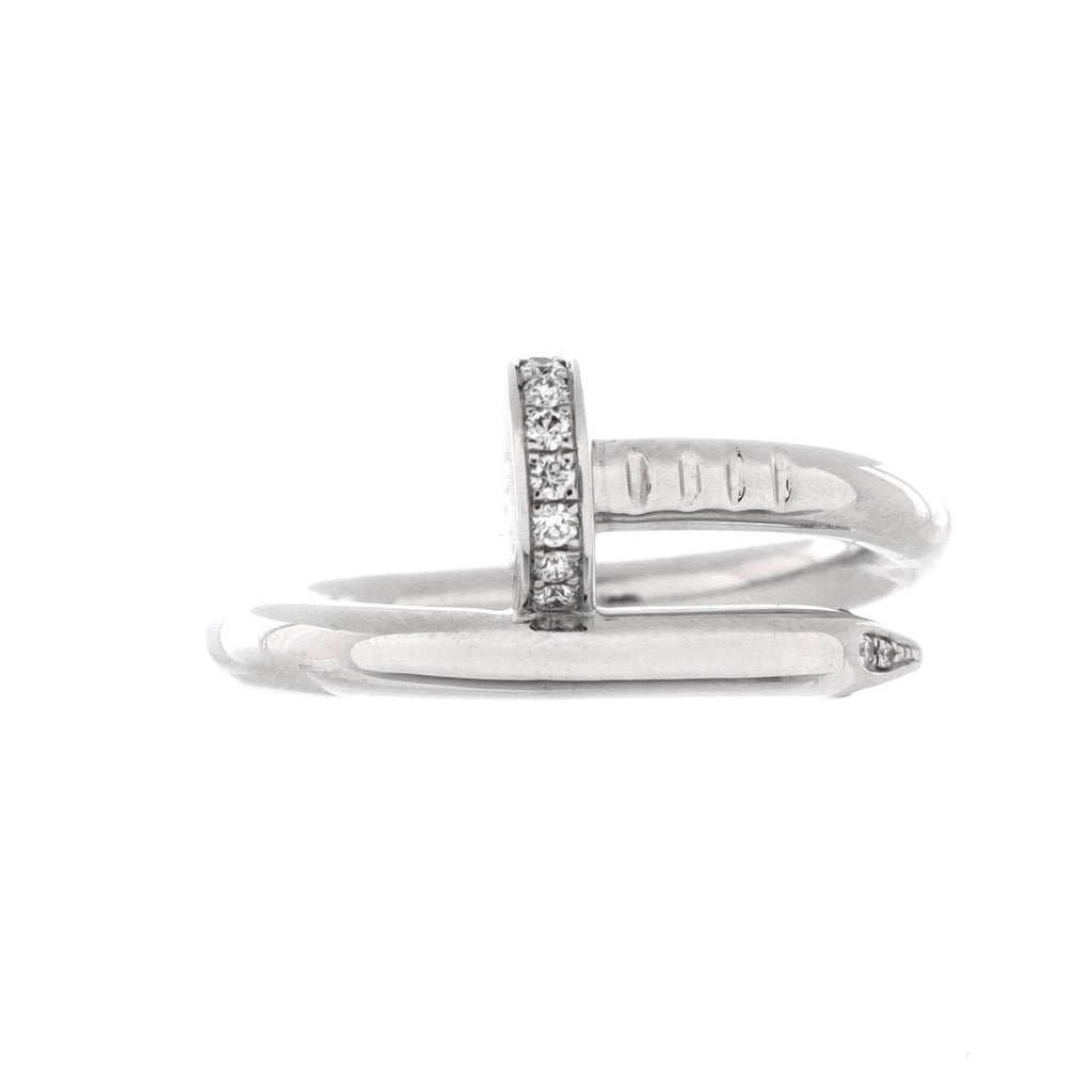 Juste un Clou Ring 18K White Gold with Diamonds