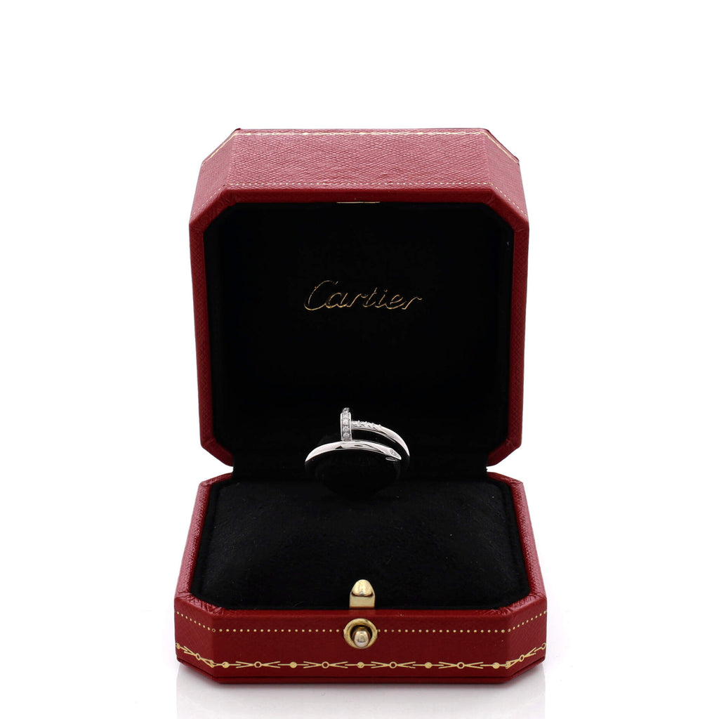 Juste un Clou Ring 18K White Gold with Diamonds
