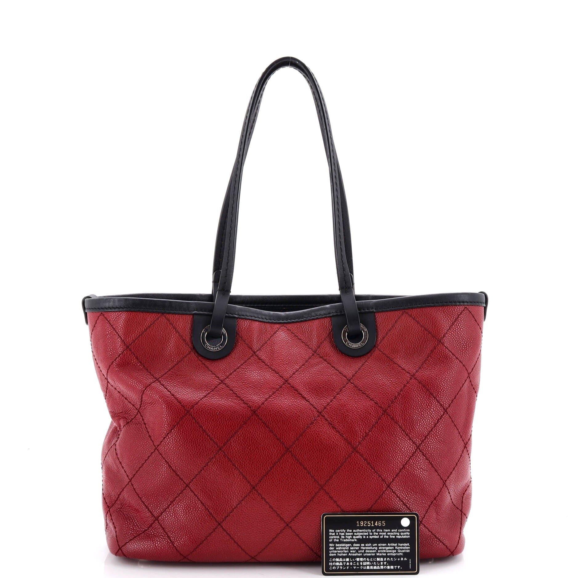 Fever Tote Quilted Caviar Medium