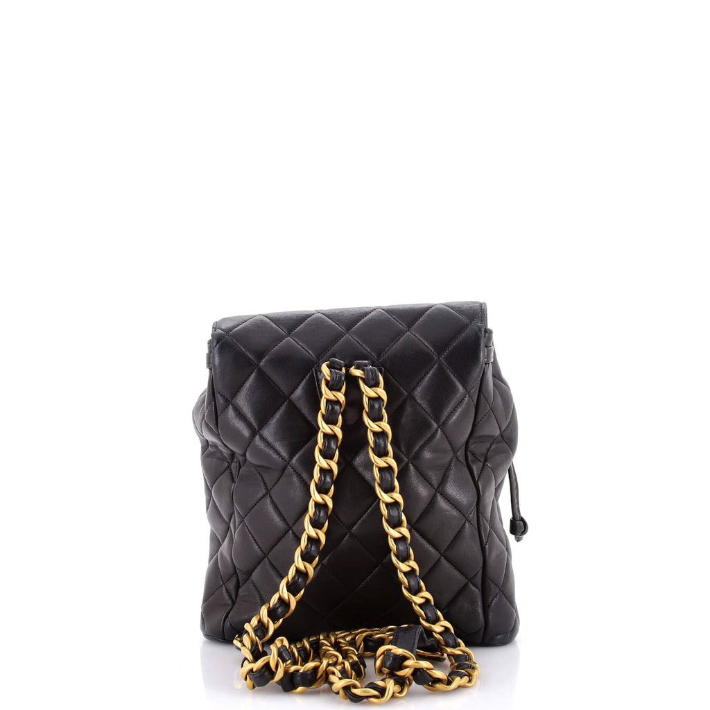Vintage CC Pocket Backpack Quilted Lambskin Small