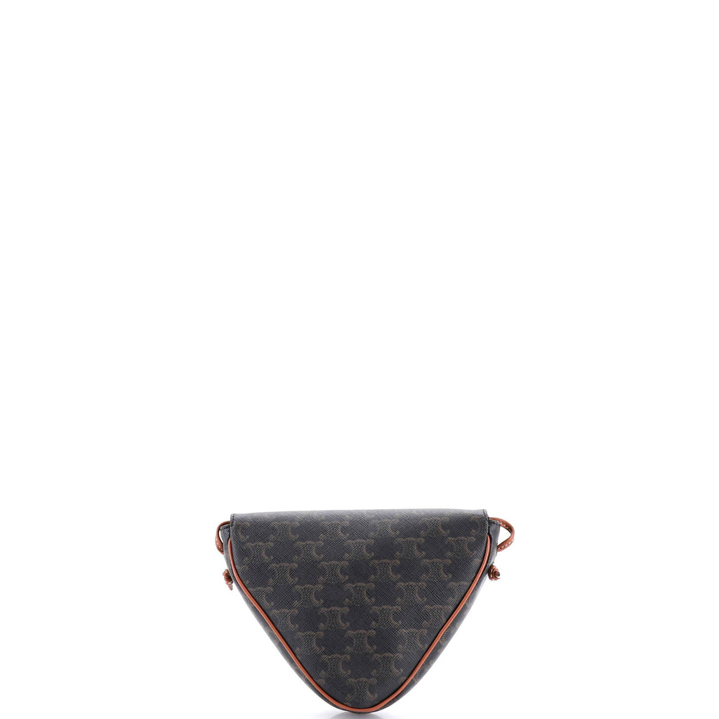 Triangle Crossbody Bag Triomphe Coated Canvas Mini