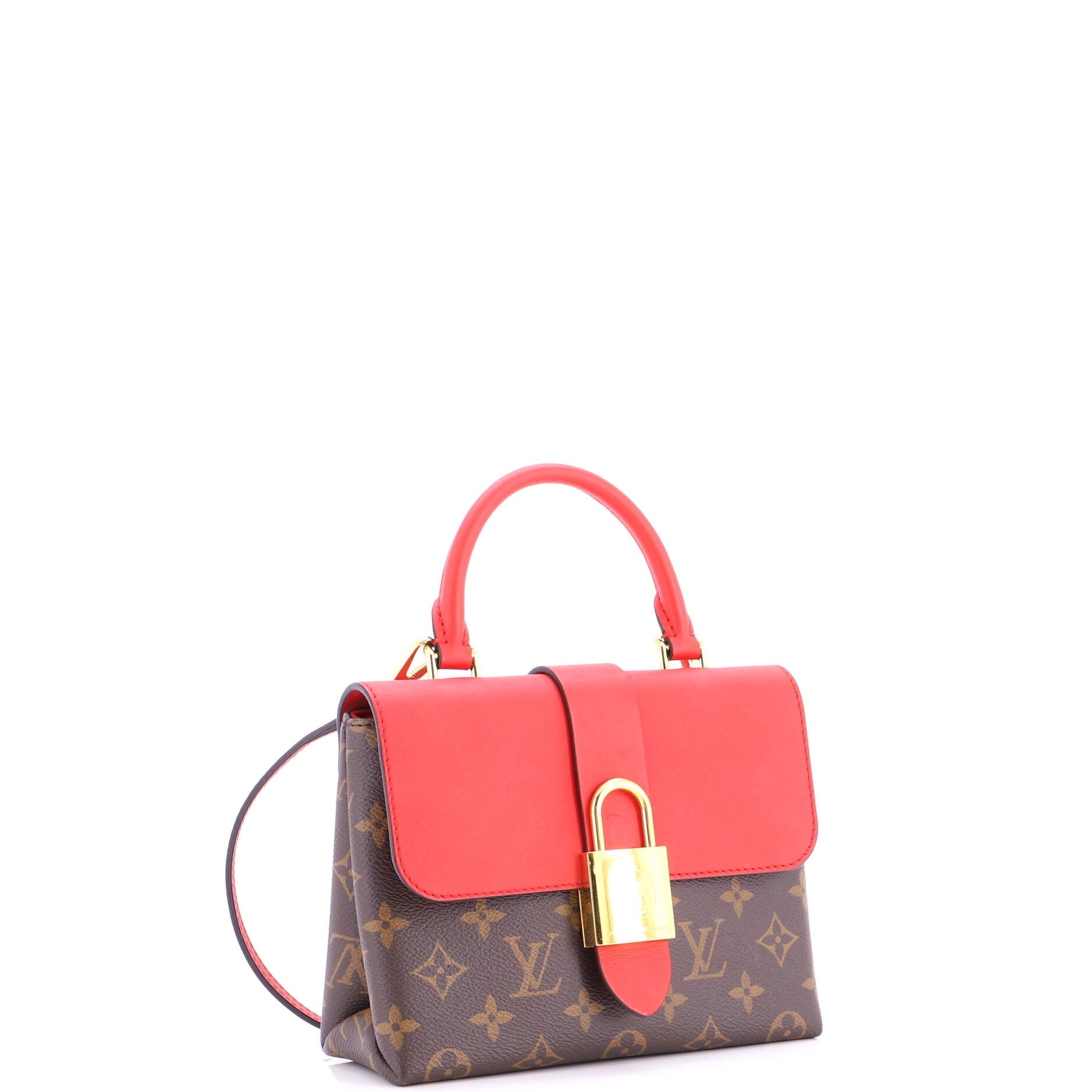 Locky Handbag Monogram Canvas with Leather BB