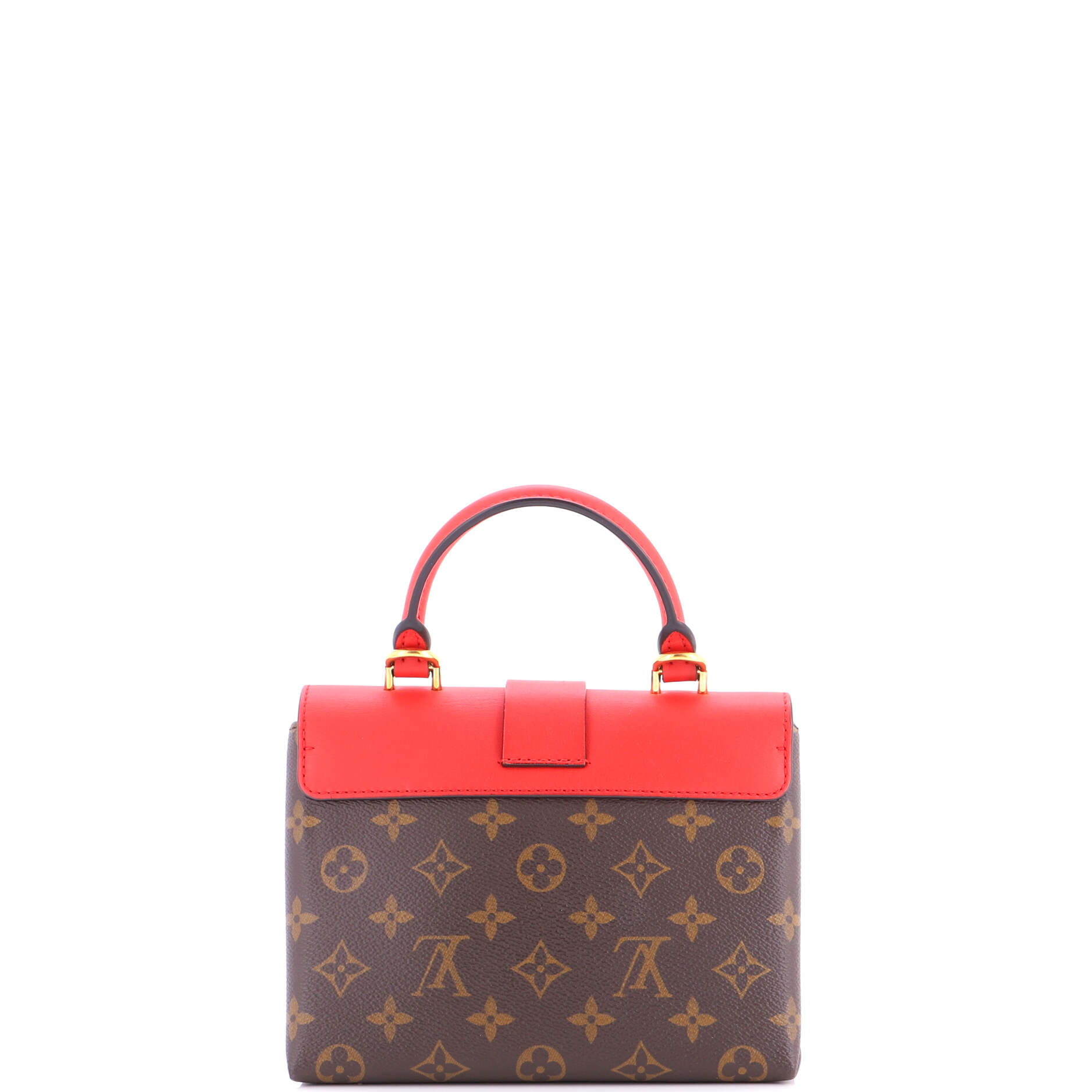 Locky Handbag Monogram Canvas with Leather BB