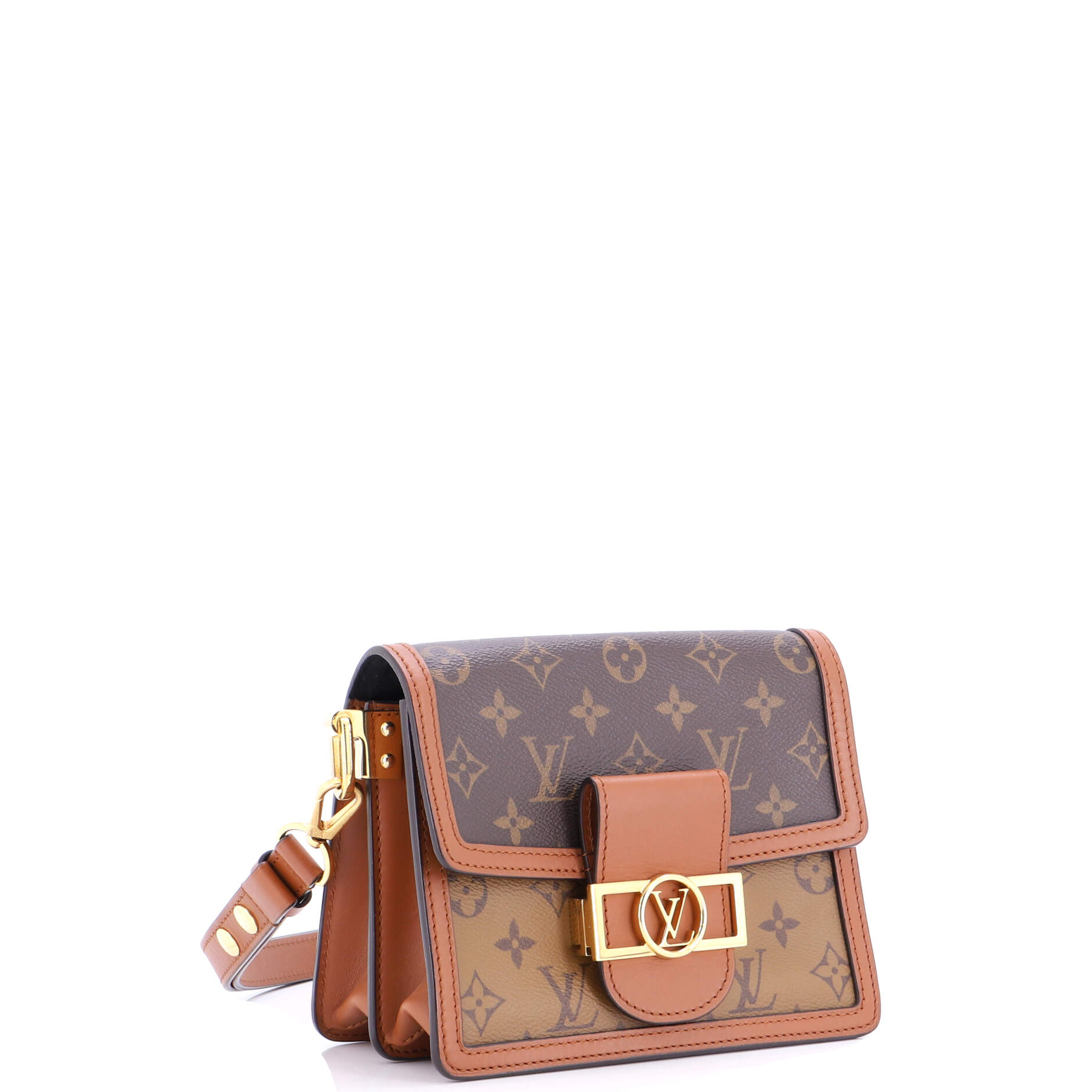 Dauphine Shoulder Bag Reverse Monogram Canvas Mini