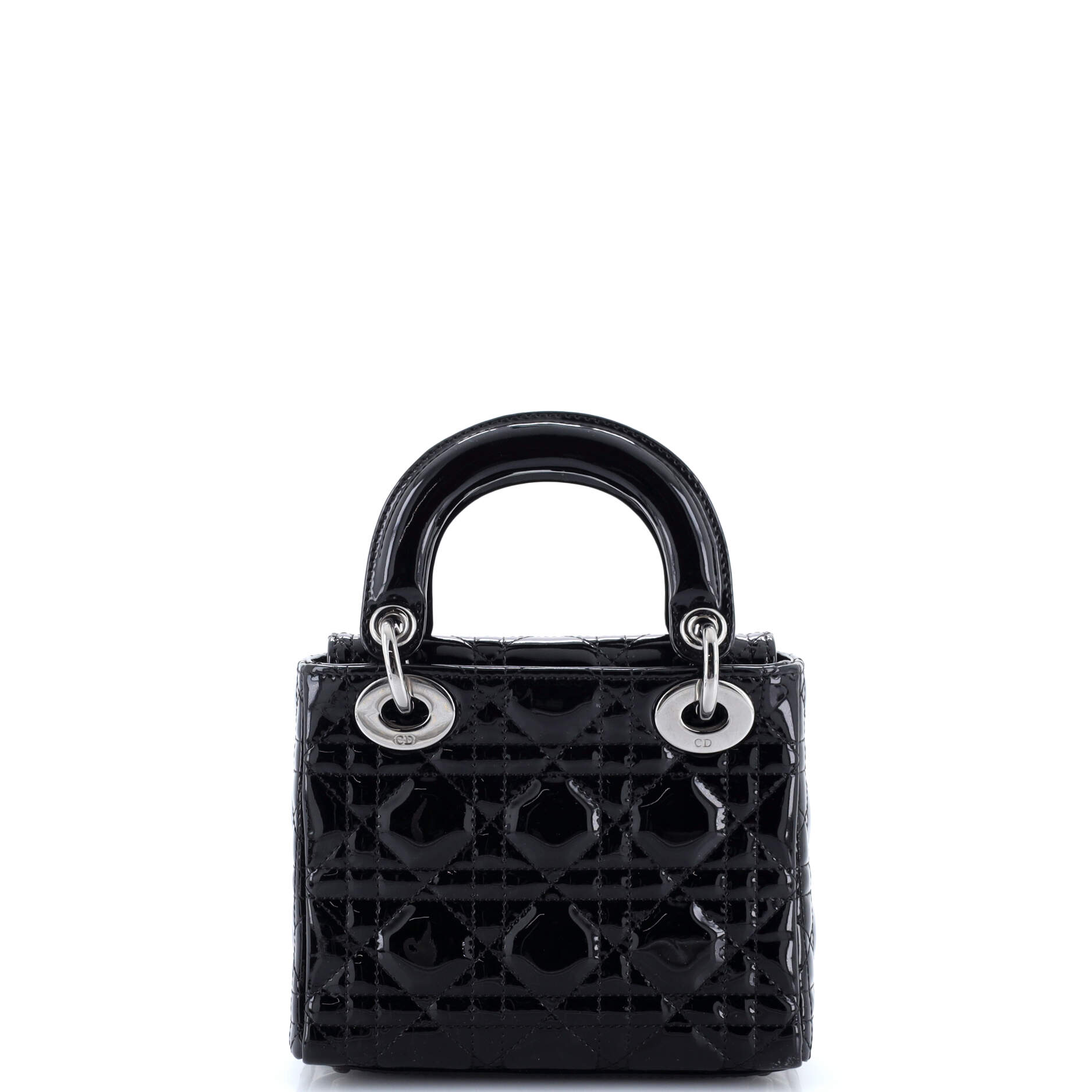Lady Dior Bag Cannage Quilt Patent Mini