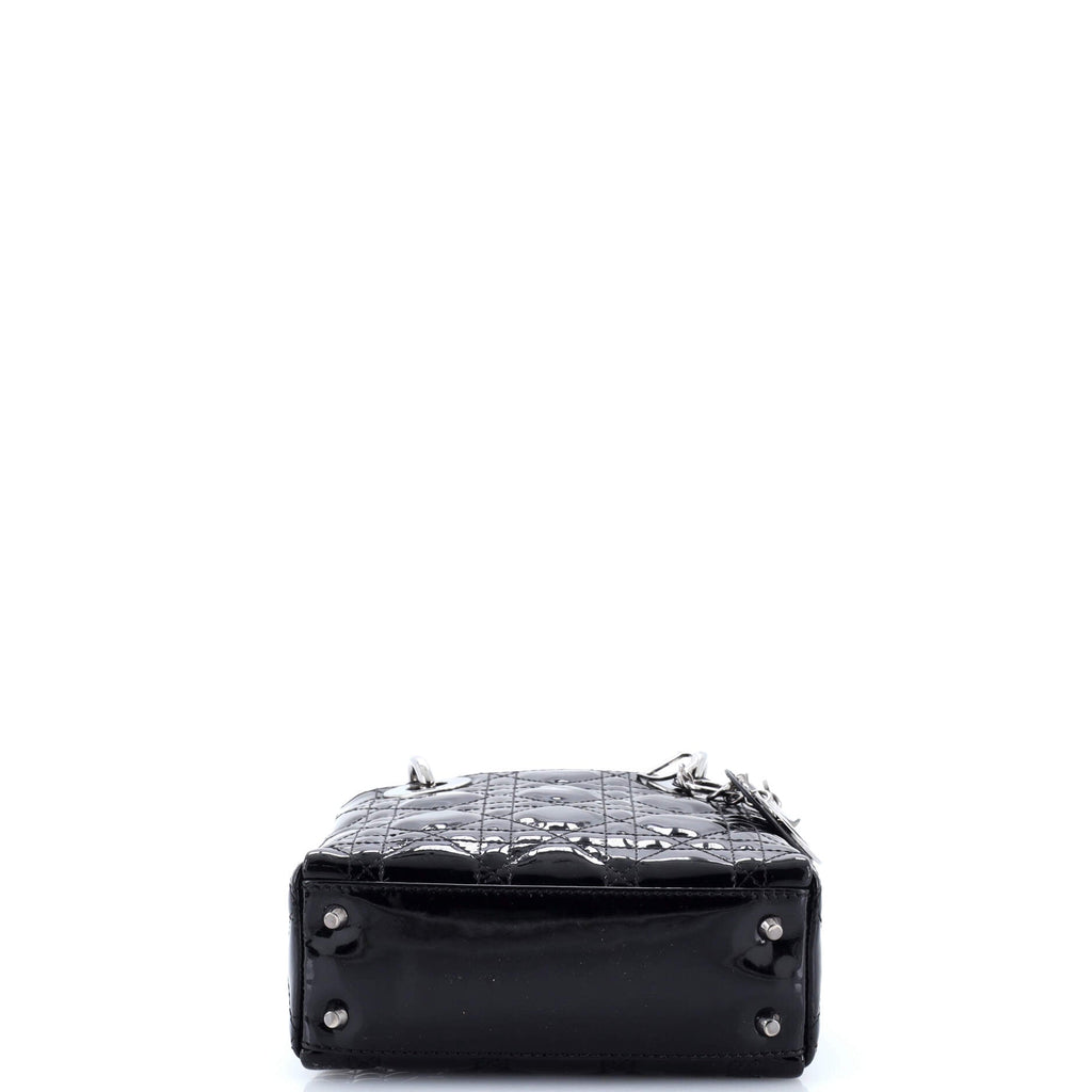 Lady Dior Bag Cannage Quilt Patent Mini