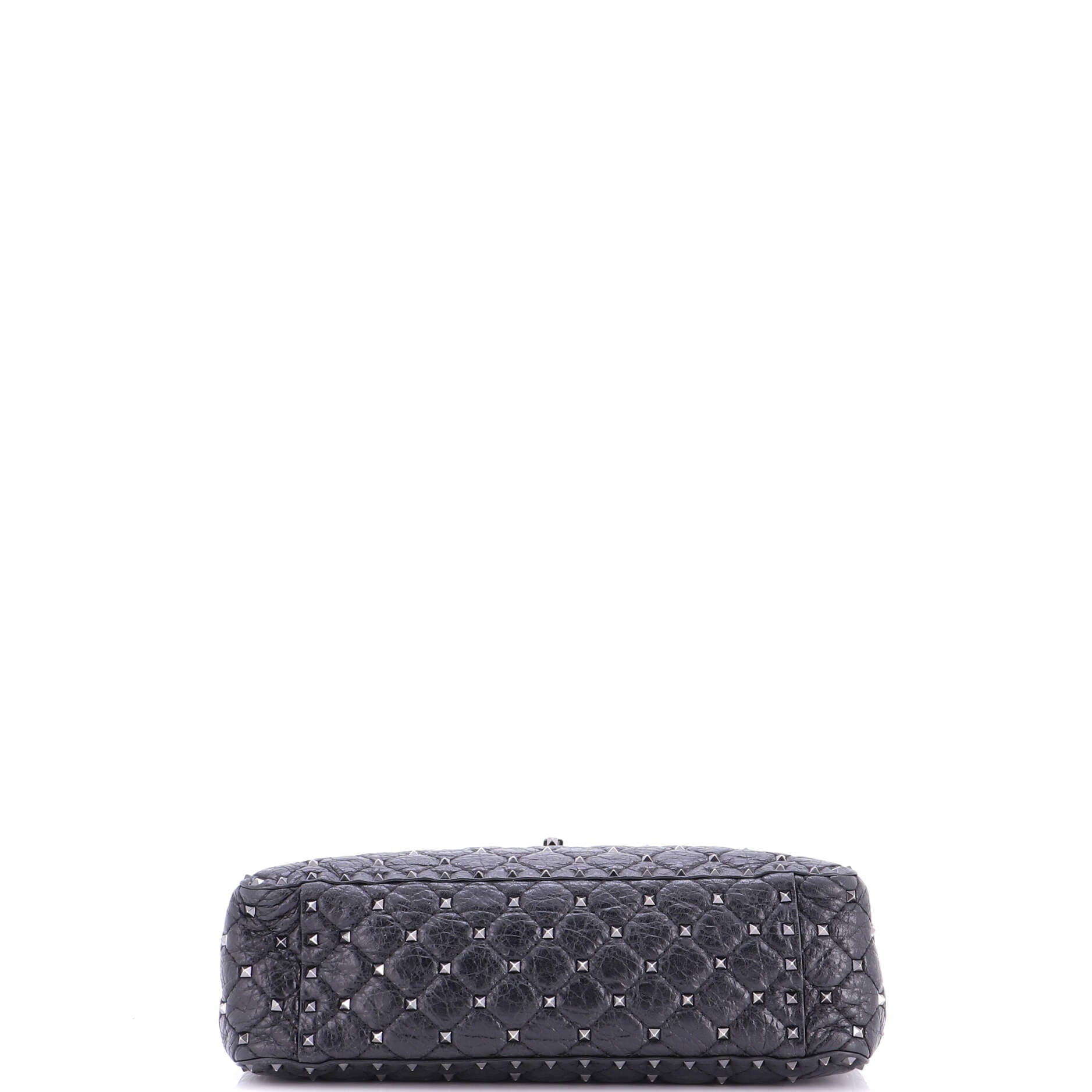 Rockstud Spike Flap Bag Quilted Leather Large
