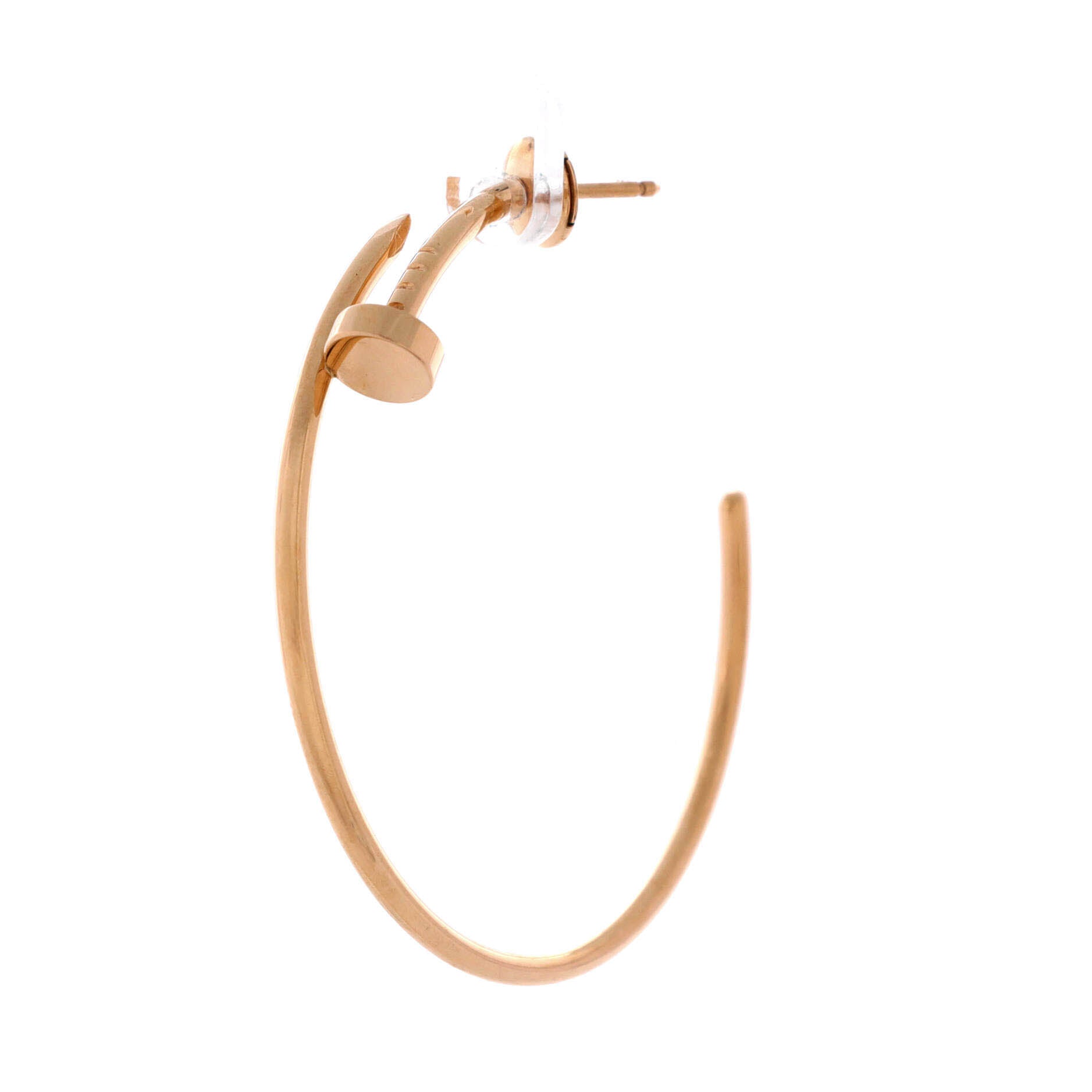 Juste un Clou Hoop Earrings 18K Rose Gold XL