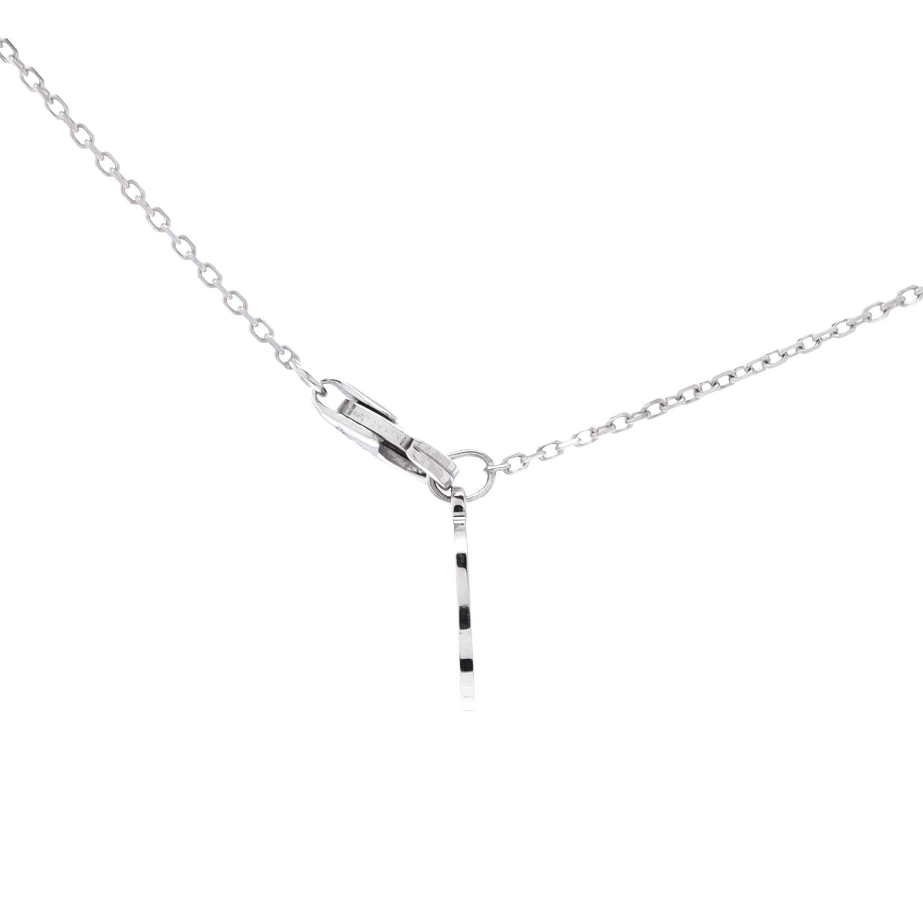 C de Cartier Necklace 18K White Gold and Diamond 0.20-0.29CT