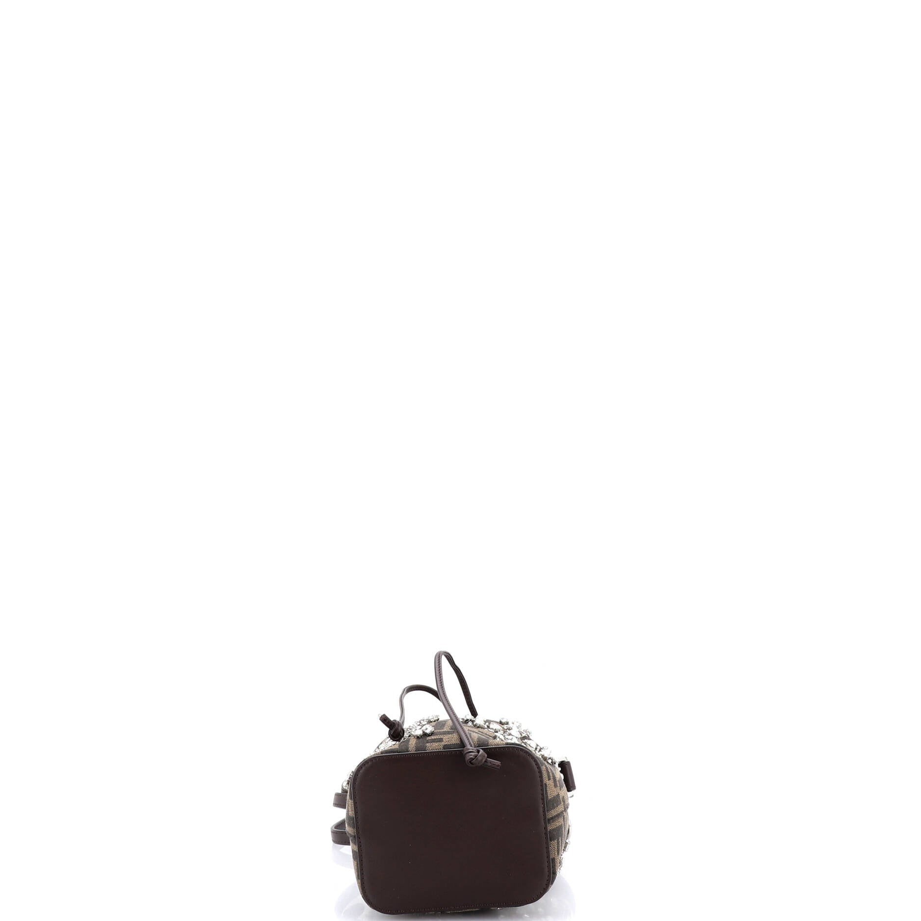 Mon Tresor Bucket Bag Crystal Embellished Zucca Canvas Mini