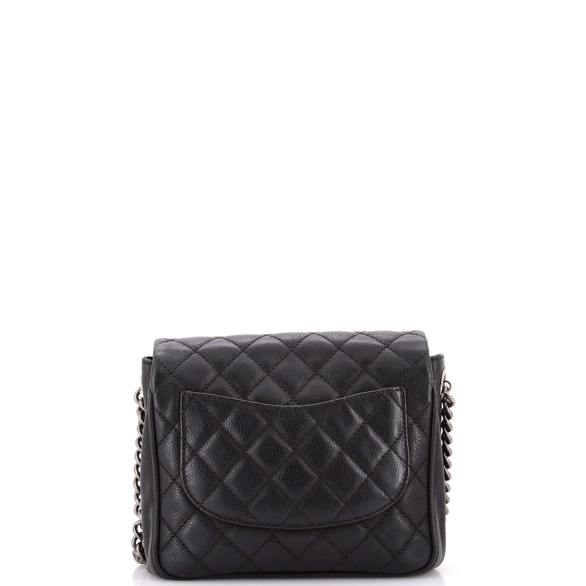 Rock in Rome Flap Bag Quilted Caviar Small