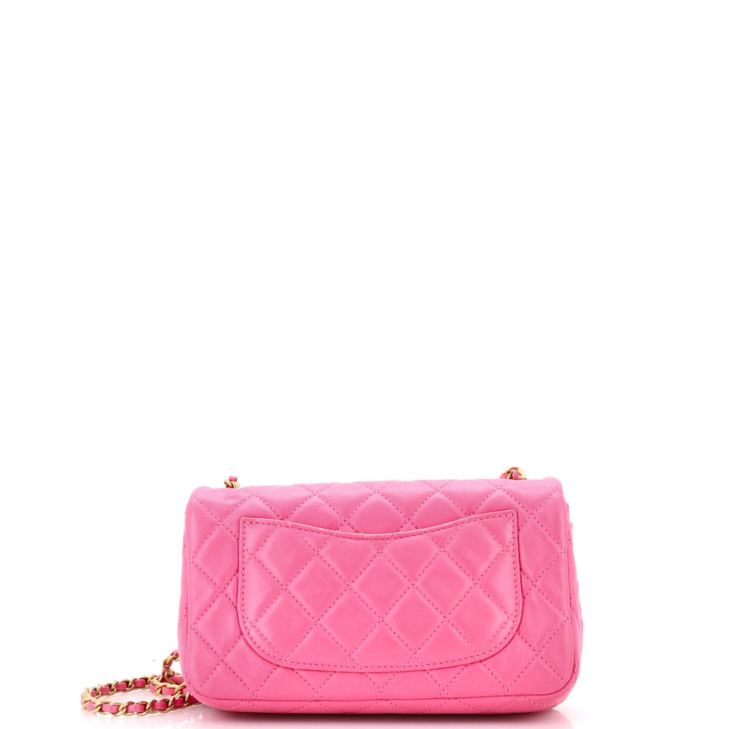 Pearl Crush Flap Bag Quilted Lambskin Mini
