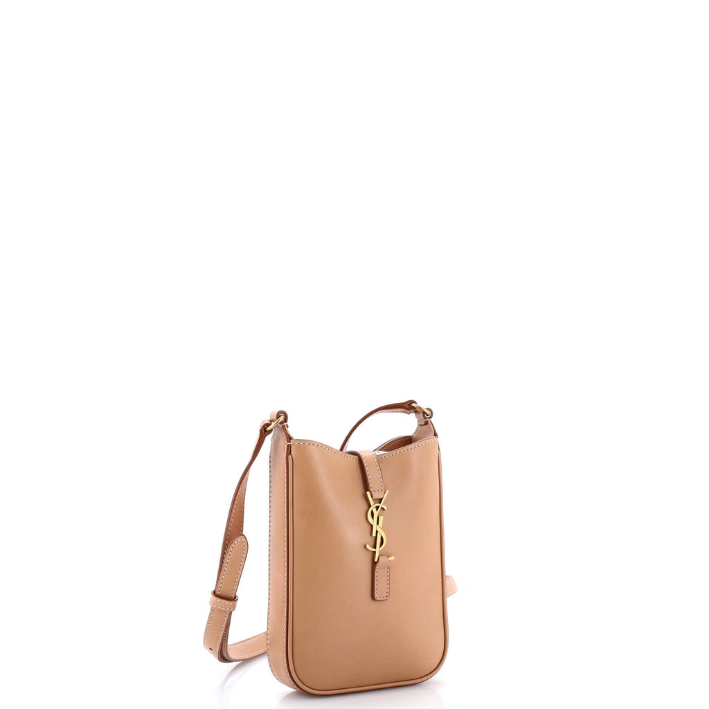 Le 5 a 7 Vertical Shoulder Bag Leather Mini