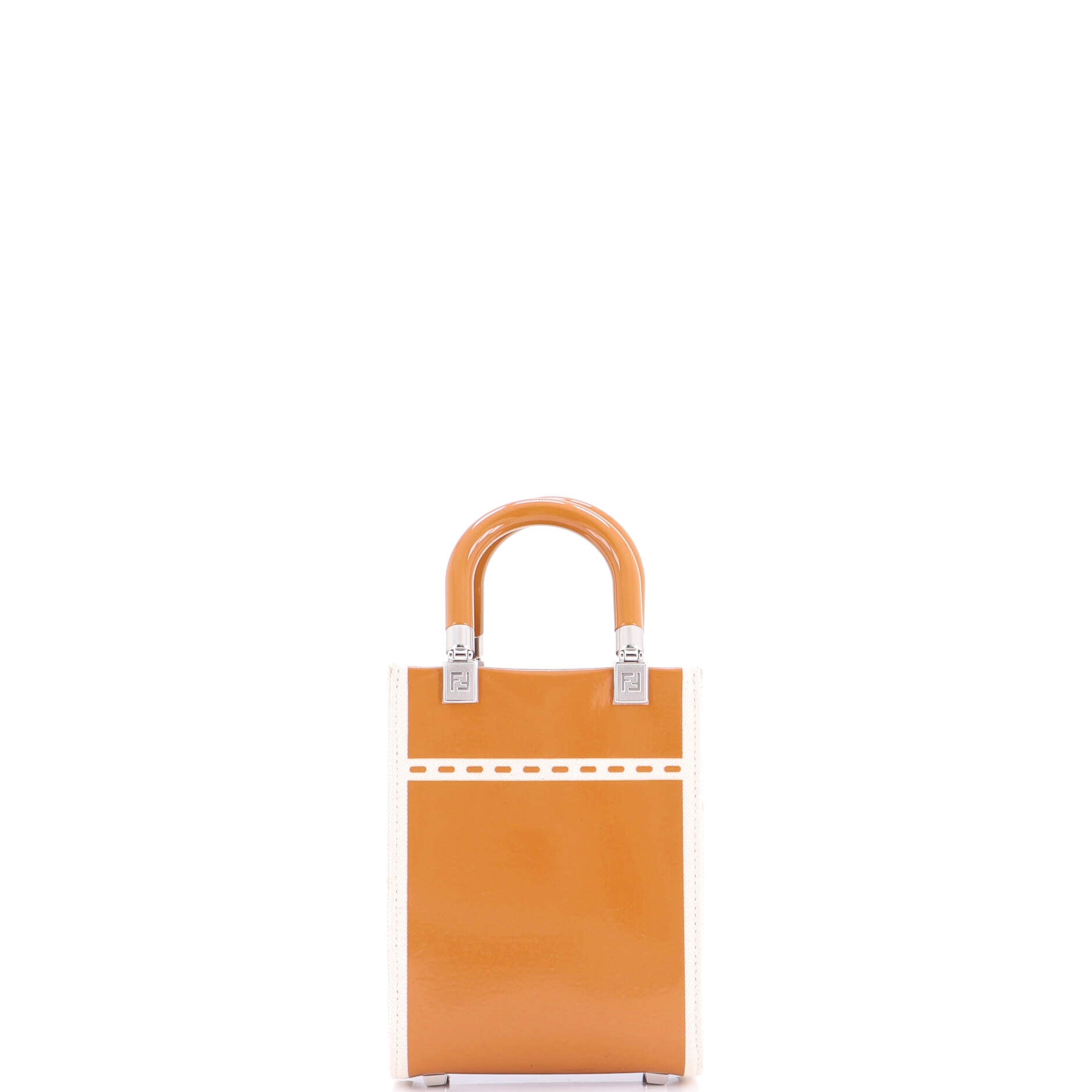 Sunshine Shopper Tote Patent and Canvas Mini