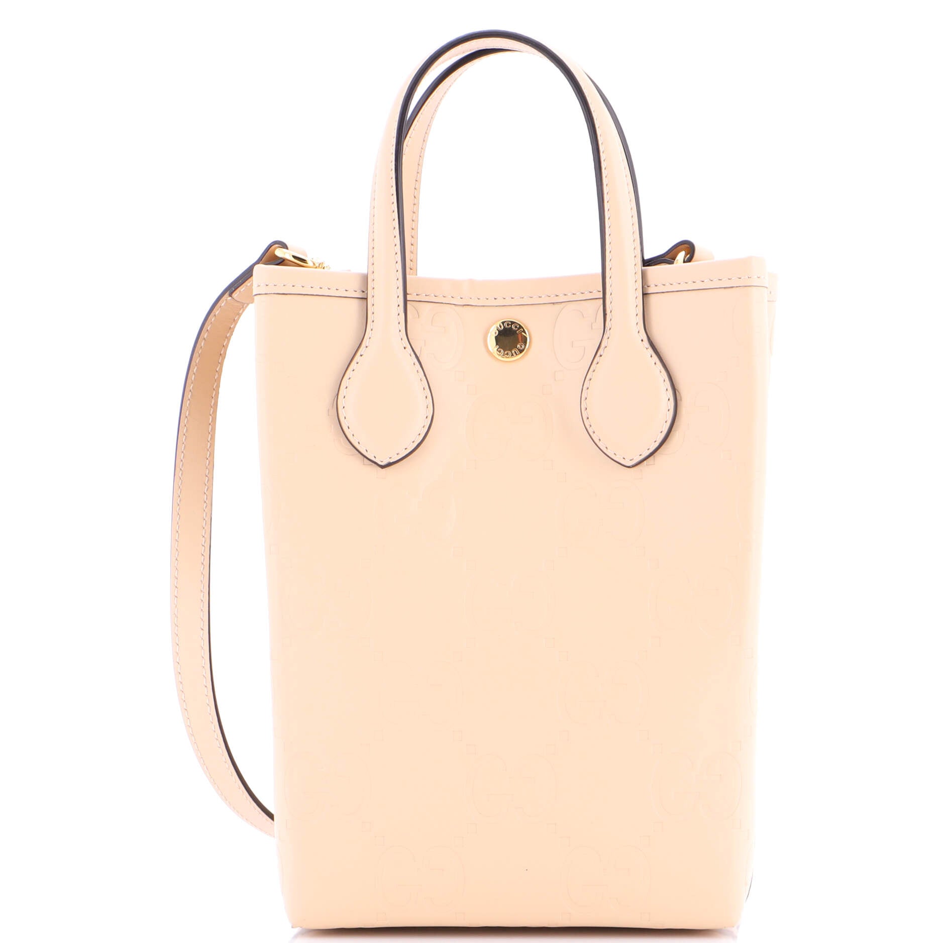 Vertical Tote GG Embossed Leather Mini