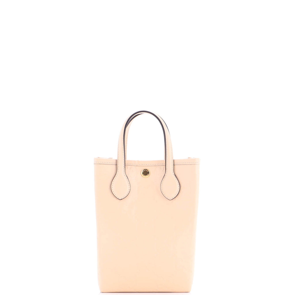 Vertical Tote GG Embossed Leather Mini