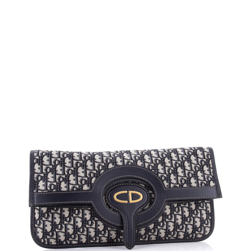 Fold Over Clutch Oblique Canvas