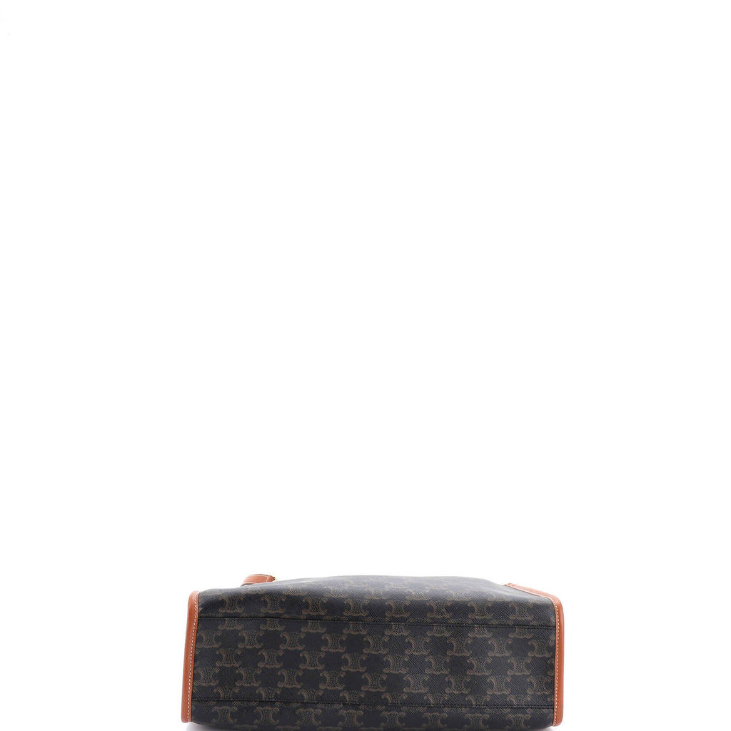 Horizontal Cabas Tote Triomphe Coated Canvas Mini