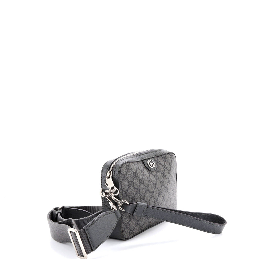 Ophidia Zip Wristlet Shoulder Bag GG Coated Canvas Small
