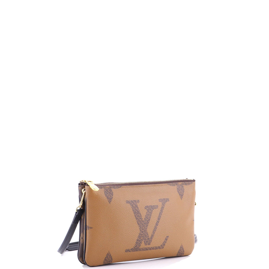 Double Zip Pochette Reverse Monogram Giant