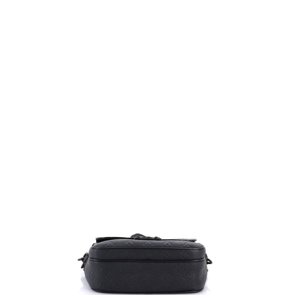 S Lock Messenger Bag Monogram Taurillon Leather