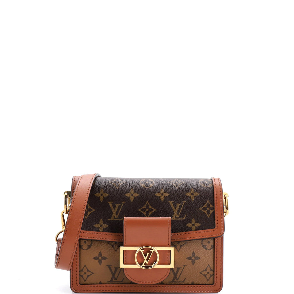 Dauphine Shoulder Bag Reverse Monogram Canvas Mini