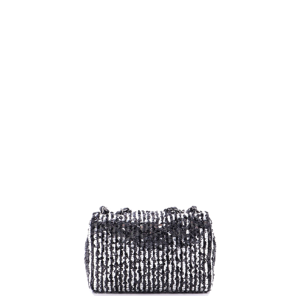 Classic Single Flap Bag Sequins Mini