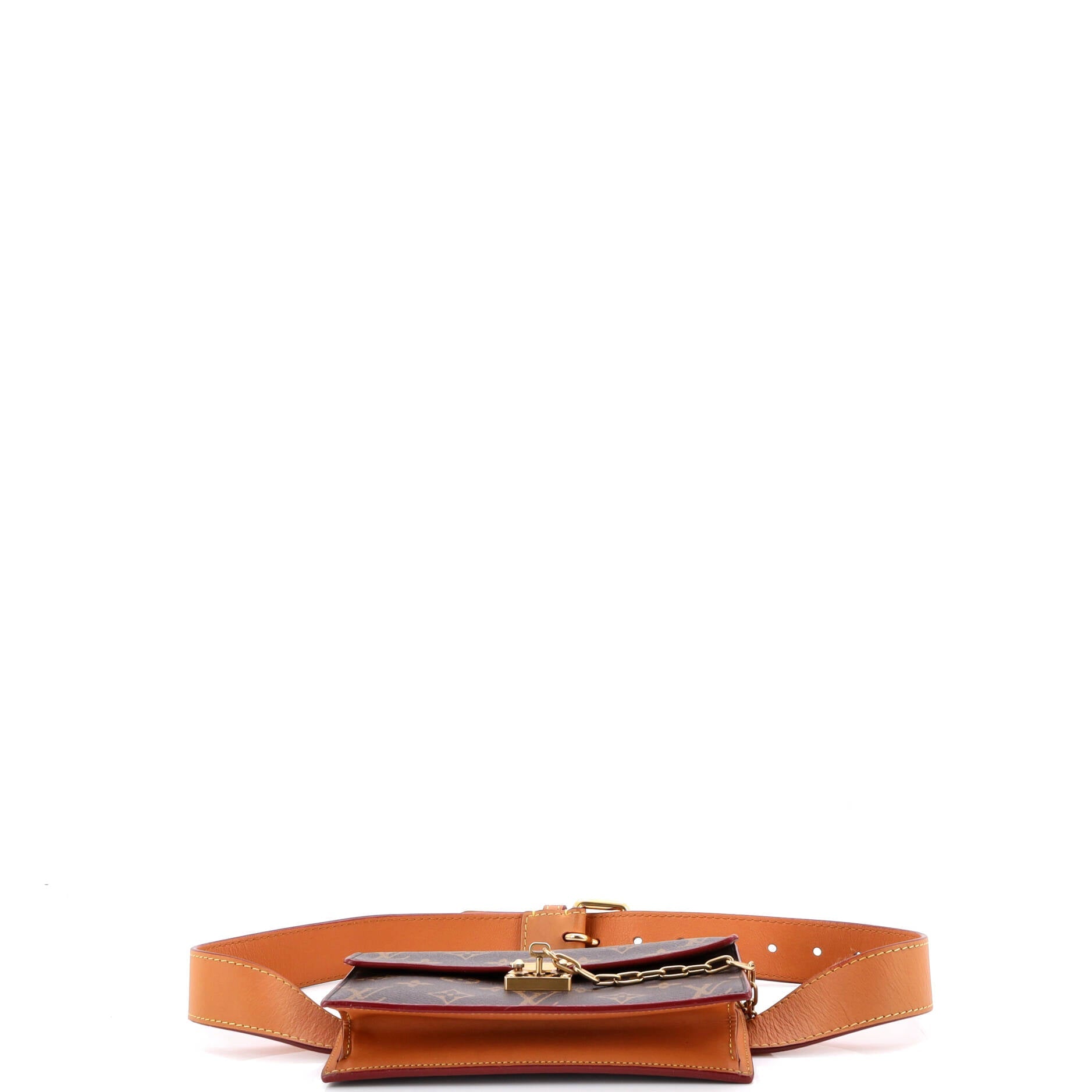 S Lock Belt Pouch Monogram Canvas