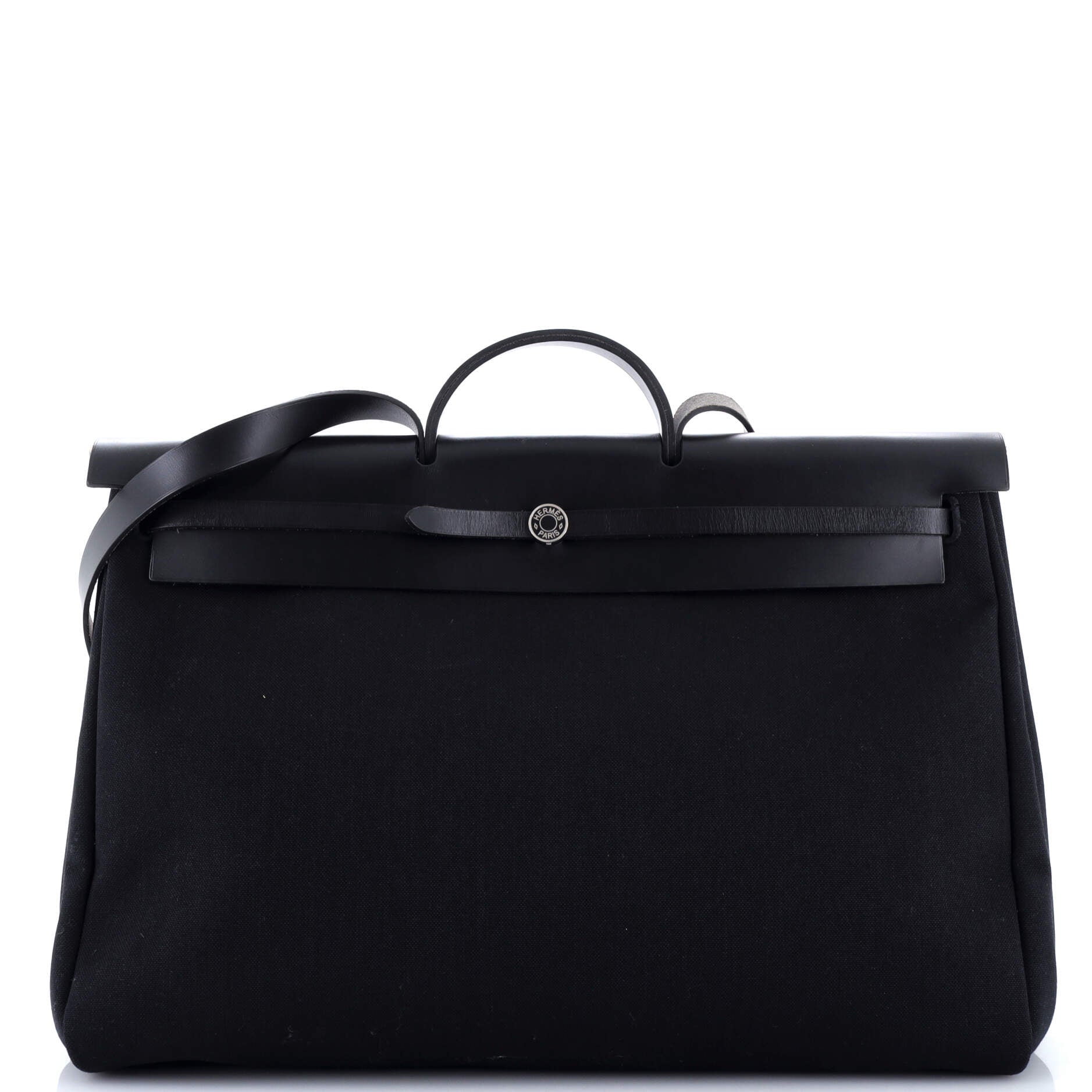Herbag Zip Leather and Toile 50